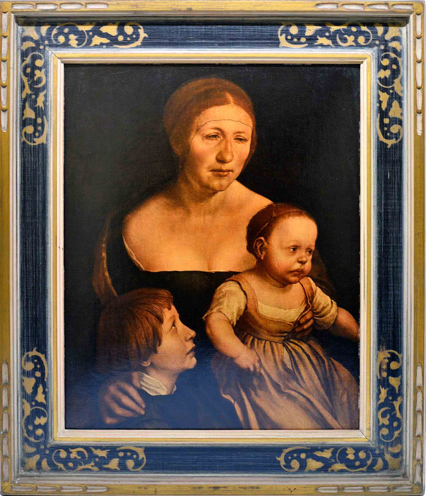 The Artist's Family by Hans Holbein Fine art reproduction by New York Graphic Society Framed 22x26