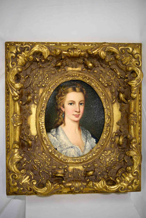 Portrait of Esther Framed Original Oil on Canvas 16in. X 18in.