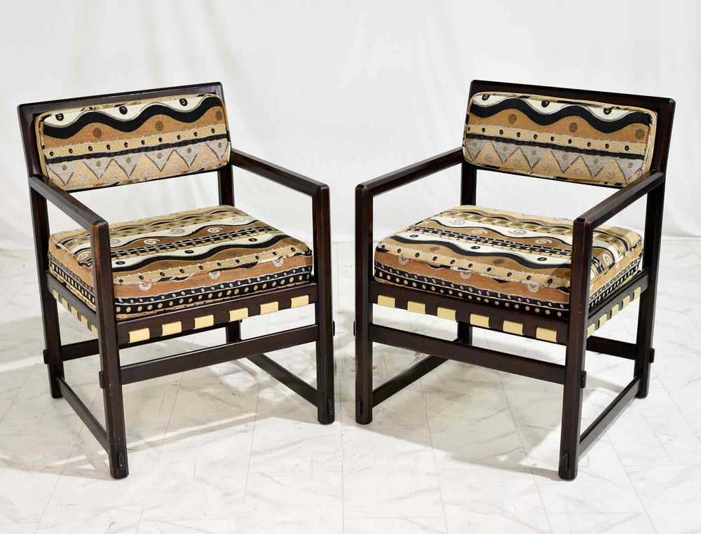 1960s Mid-Century Modern Edward Wormley for Dunbar Armchairs - A Pair