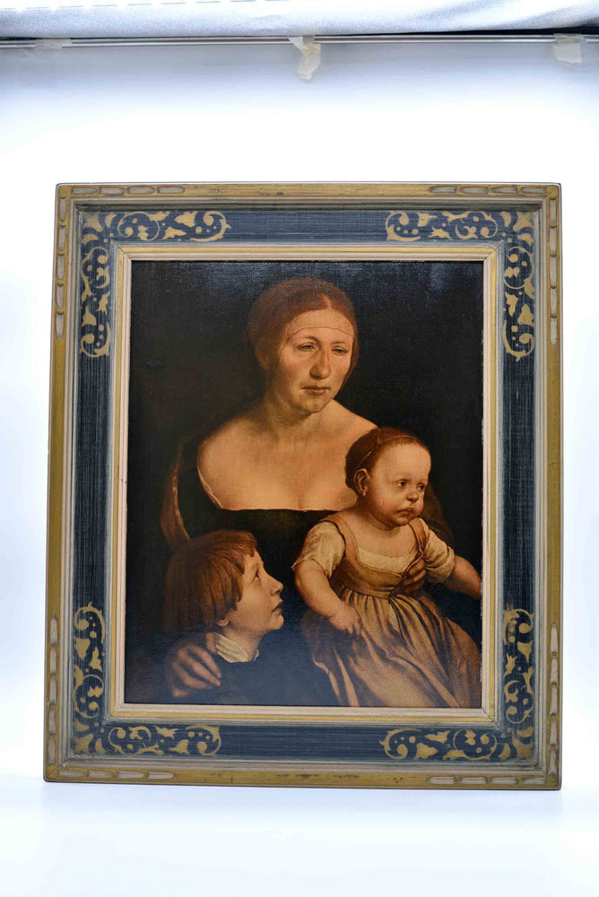 The Artist's Family by Hans Holbein Fine art reproduction by New York Graphic Society Framed 22x26