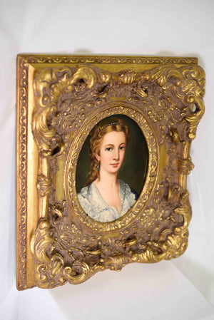 Portrait of Esther Framed Original Oil on Canvas 16in. X 18in.