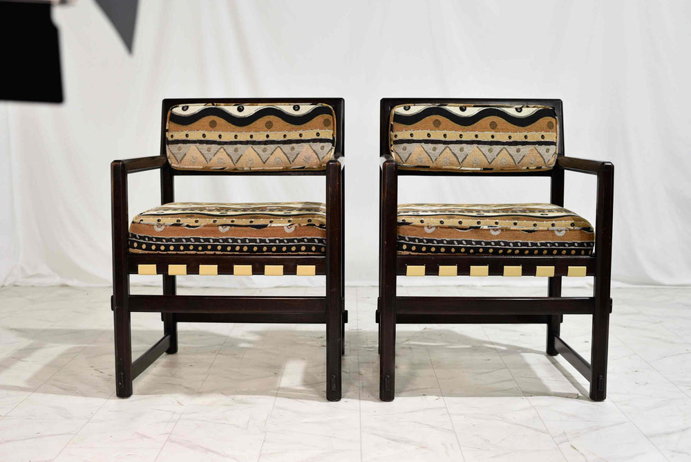 1960s Mid-Century Modern Edward Wormley for Dunbar Armchairs - A Pair