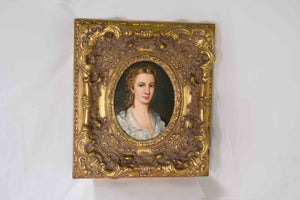 Portrait of Esther Framed Original Oil on Canvas 16in. X 18in.