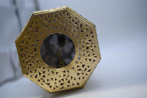 Mid 20th Century Pierced Brass Moroccan Hanging Lantern