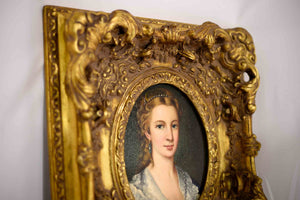 Portrait of Esther Framed Original Oil on Canvas 16in. X 18in.