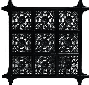 Contemporary Chinoiserie Wall Panel Wall Art in Black