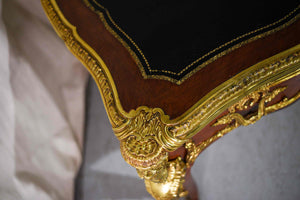 Late19th Century Louis XV Style Gilt Bronze-Mounted Kingwood Bureau Plat