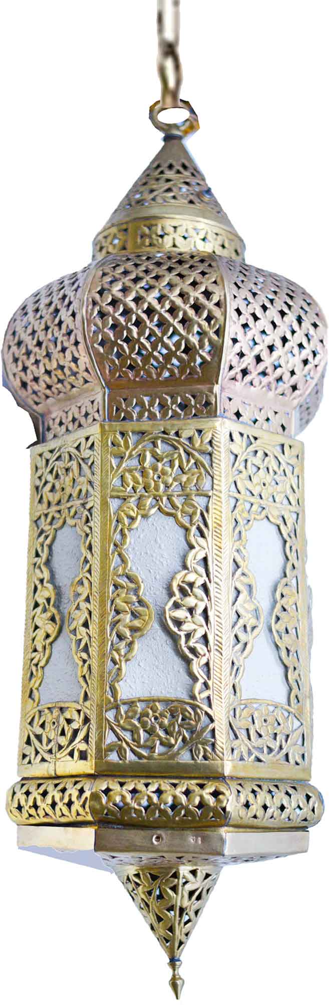 Vintage Mid 20th Century Boho Pierced Brass Moroccan Triple
