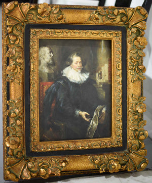 Portrait of Ludovicus Nonnius by Peter Paul Rubens Reproduction Framed 23in × 26.5in