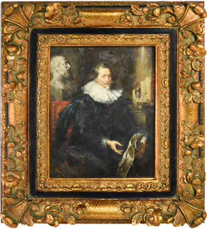 Portrait of Ludovicus Nonnius by Peter Paul Rubens Reproduction Framed 23in × 26.5in