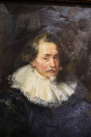 Portrait of Ludovicus Nonnius by Peter Paul Rubens Reproduction Framed 23in × 26.5in