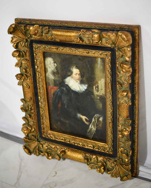 Portrait of Ludovicus Nonnius by Peter Paul Rubens Reproduction Framed 23in × 26.5in