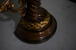Vintage Contemporary Classical Urn Amphora Decorative Bronze Effect Planters - A Pair