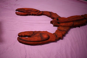 Vintage Animalia Gigantic Wooden Decorative Lobster