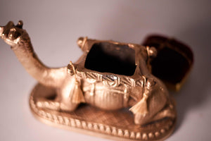 Vintage Ship of the Desert Polished Brass kneeling Camel