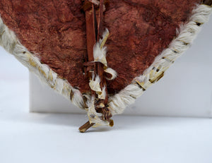 Vintage Zulu Handmade African Giraffe Hide Warrior Shield