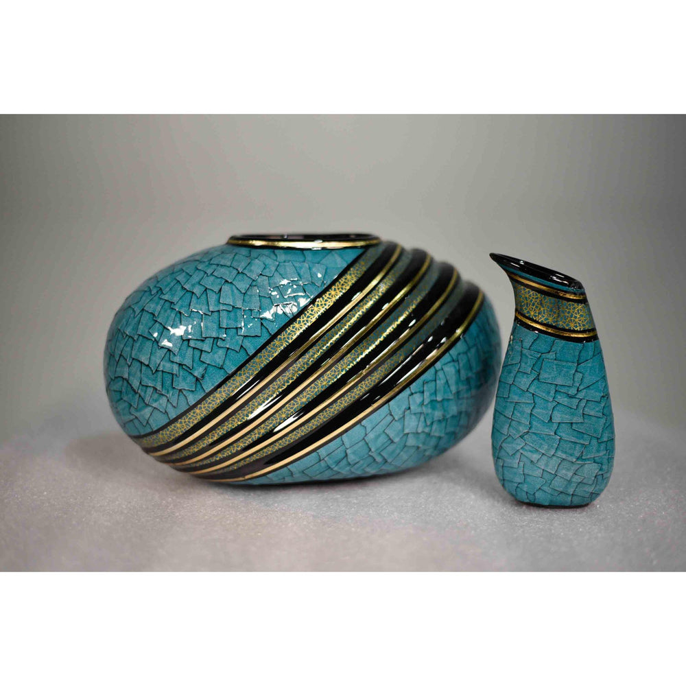 Contemporary Art Deco Revival Decorative Vase and Vessel